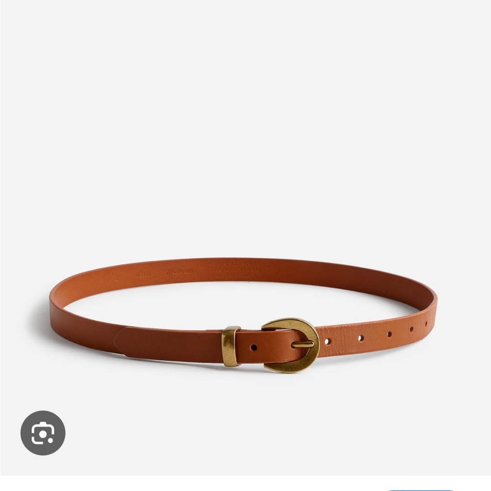 Madewell chunky buckle skinny leather belt